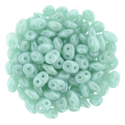 #094.02 10g SuperDuo-Beads Milky Seafoam Luster