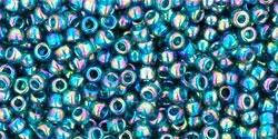 10 g TOHO Seed Beads 11/0 TR-11-0167 BD - Tr.-Rainbow Teal