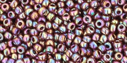 10 g TOHO Seed Beads 11/0 TR-11-0406 - Opaque-Rainbow Oxblood