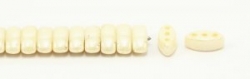 #02.01 - 25 Stück CALI Beads 3x8 mm - Chalk White Lt Champagne