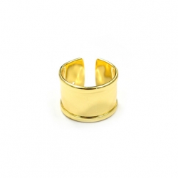 1 Fingerring aus Metall - gold