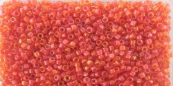 5g TOHO SeedBeads 15/0 TR-15-0388 - Inside Color Yellow Amber-Red Lined