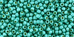 10 g TOHO Seed Beads 11/0 TR-11-PF578 F -  PermaFinish - Frosted Galvanized Turquoise (A,C,D)