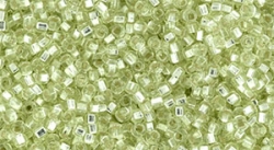 5g TOHO Square Hole SeedBeads 15/0 TR-15S-24 C Silver-Lined Misty Mint Green