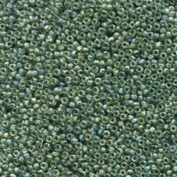 10 Gramm Miyuki Seed Beads 11-4506 Tr. Sea Foam Picasso - neue Farbcharge