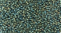 5g TOHO SeedBeads 15/0 TR-15-0507 Higher Metallic Green Iris