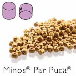 00030-01740 - 25 Stück - Minos Par Puca - 2,5x3,0 mm - Bronze Gold Matte