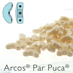 03000-14413 - 25 Stück - Arcos Par Puca - 5x10 mm - Opaque Beige Luster