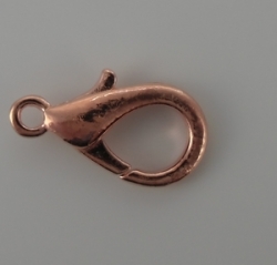 1 Stück Karabinerverschluss - 19mm rosé goldfarben