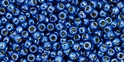 10 g TOHO Seed Beads 11/0 TR-11-PF586 - Permanent Finish - Galvanized Cobalt Blue (Denim) (A,C,D)