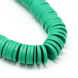 1 Strang Polyclay Katsuki Beads 6 mm - Lt Sea Green