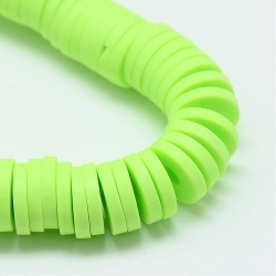 1 Strang Polyclay Katsuki Beads 6 mm - Green Yellow