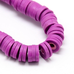 1 Strang Polyclay Katsuki Beads 6 mm - Med Orchid