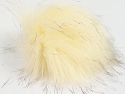 1 Stück Faux Fur PomPom - cream brown