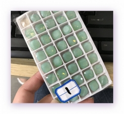 1 Glas-Square Ø 12x12 mm - opal jade