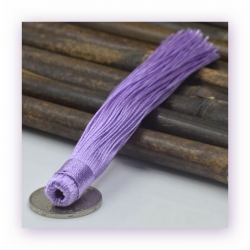 1 Stück Textil-Quaste (ca. 12,0cm) - zum Einkleben - lavender