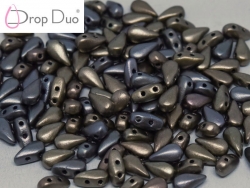 #00.02 - 25 Stück DropDuo Beads 3x6 mm - Zink Iris