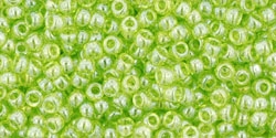 10 g TOHO Seed Beads 11/0 TR-11-0105 - Tr.-Lustered Lime Green