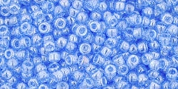 10 g TOHO Seed Beads 11/0 TR-11-0107 - Tr.-Lustered Lt Sapphire