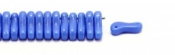 #00.00 - 50 Stück Link Beads 3x10 mm - Sapphire Opaque