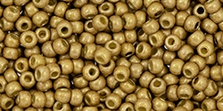 10 g TOHO Seed Beads 11/0 TR-11-PF592 F - Permanent Finish - Matte Galvanized Champagne (Golden Fleece) (A,C,D)