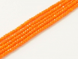 200 facetierte Rondelle 1,5*1mm Tangerine