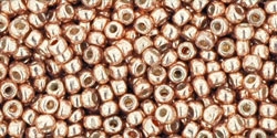 10 g TOHO Seed Beads 11/0 TR-11-PF551 - PermaFinish - Galvanized Lt Soft Copper (A,C,D)