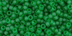 10 g TOHO Seed Beads 11/0 TR-11-0007 BF Tr.-Frosted Grass Green