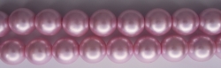 1 Strang - 10,0 mm Glaswachsperlen - rosé pearl