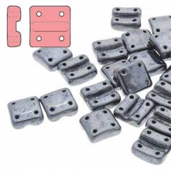 #03.01 - 25 Stück FIXER Beads 8x7 mm - Jet Hematite