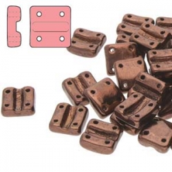 #03.02 - 25 Stück FIXER Beads 8x7 mm - Jet Bronze