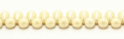 #22.01 - 20 Glastropfen 4x6mm chalk white champagne luster