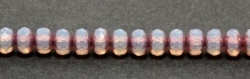 #26.02 - 20 Stück - 3*5mm Donut - opal white goldbronze AB