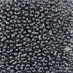 #39.01 - 10 g cz. Farfalle 4x2 mm jet hematite II