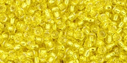 10 g TOHO Seed Beads 11/0 TR-11-0032 - Silver-Lined Lemon (A,D)