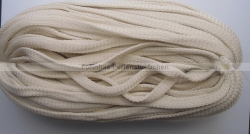 1 m Flachkordel aus Polyester ohne Kern 8mm breit (Creme)