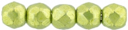 #35.09 50 Stück - 2,0 mm Glasschliffperlen - ColorTrends: Saturated Metallic Lime Punch