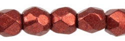 #37.10 50 Stück - 2,0 mm Glasschliffperlen - ColorTrends: Saturated Metallic Merlot