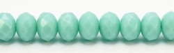 #01.02 - 20 Stück - 6*8mm Donut - Opak Green Turquoise