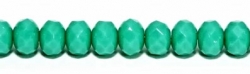 #01.01 - 20 Stück - 6*8mm Donut - Opak Green Turquoise