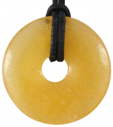 1 Donut Orangencalcit, poliert - Ø ca. 30 mm