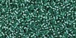 5g TOHO SeedBeads 15/0 TR-15-2202 Silver-Lined Prairie Green