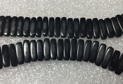 1 Strang Hornsticks ca. 15 x 5mm schwarz - ±85 Stück