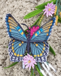 Stickdatei FSL & ITH - Limenitis Arthemis Arizonensis --- ca. 120 mm