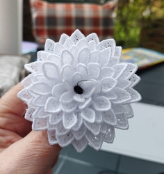 Embroidery file FSL - Topper pompom dahlia