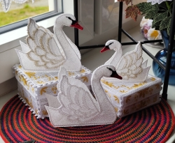 Embroidery file “FSL - Topper Swan” - 2 sizes