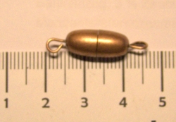 Schraubverschluss Oval - 24x8 mm kupferfarben