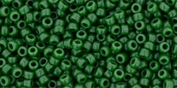 5g TOHO SeedBeads 15/0 TR-15-0047 H - Opaque Forest Green