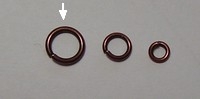 20 Stück Biegeringe 8x1,2mm dick - altkupferfarben