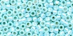 10 g TOHO Seed Beads 11/0 TR-11-2116 - Lt Aqua Opal Silver-Lined (A,B;D)